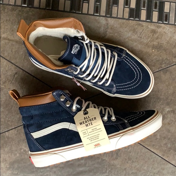 VANS SK8-Hi Mte Dress Blues/Marshmallow Men’s - Picture 15 of 16